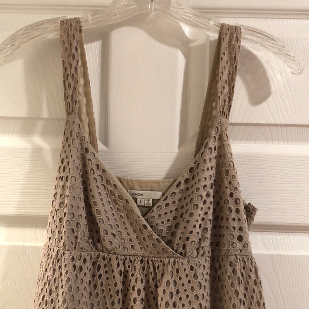 Vince eyelet babydoll dress
